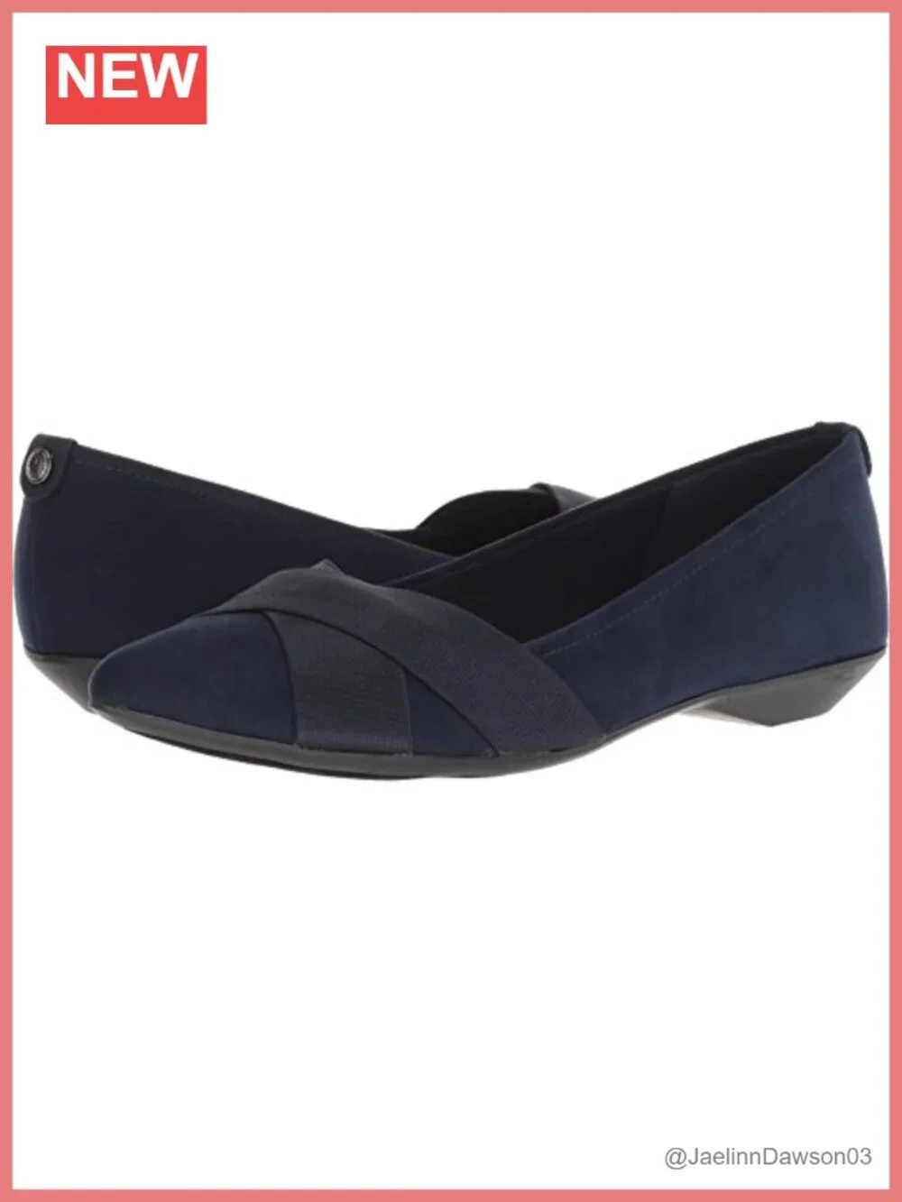 Anne Klein Women's Oalise Ballet Flats with Memory Foam and Rubber Sole